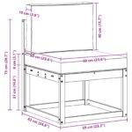 vidaXL Záhradná súprava gaučov 3 pcs – Obrázok 6
