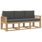 vidaXL Záhradná súprava gaučov 3 pcs – Obrázok 2