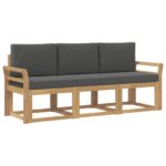 vidaXL Záhradná súprava gaučov 3 pcs – Obrázok 2