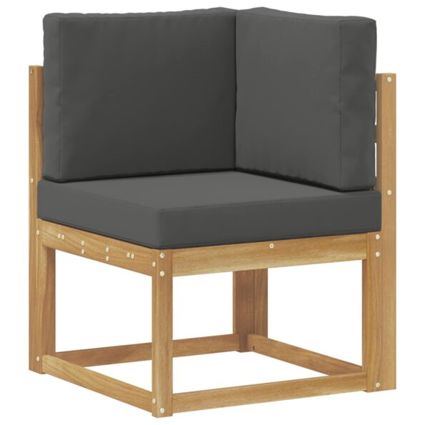 vidaXL Záhradná súprava gaučov 6 pcs Biela a antracitová Polyester – Obrázok 4