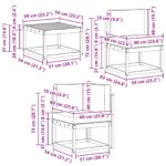 vidaXL Záhradná súprava gaučov s vankúšom 9 pcs Biela a svetlosivá – Obrázok 9