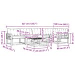 vidaXL Záhradná súprava gaučov 6 pcs Biela a béžová 79 x 79 x 37 cm – Obrázok 10
