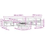 vidaXL Záhradná súprava gaučov 7 pcs Biela a béžová 79 x 79 x 37 cm – Obrázok 10
