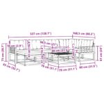 vidaXL Záhradná súprava gaučov 7 pcs Biela a čierna 79 x 79 x 37 cm – Obrázok 11