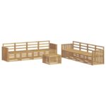 vidaXL Súpravy pohoviek 9 pcs Biela 59 x 59 x 37 cm – Obrázok 2