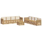 vidaXL Súpravy pohoviek 9 pcs Biela 59 x 59 x 37 cm – Obrázok 2