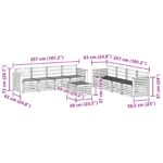 vidaXL Súpravy pohoviek 9 pcs Biela 59 x 59 x 37 cm – Obrázok 8