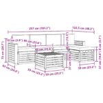 vidaXL Záhradná súprava gaučov 6 pcs Biela a béžová 59 x 59 x 37 cm – Obrázok 7