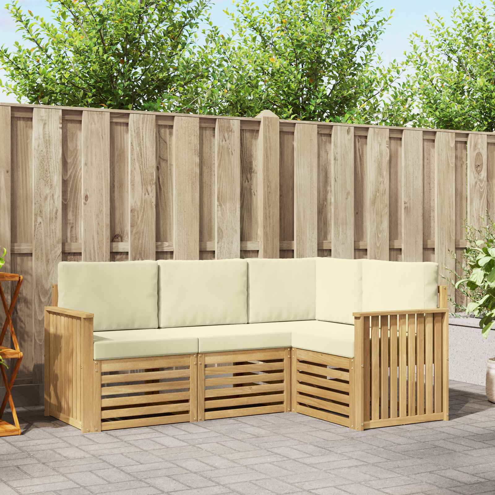3391750_1.jpg vidaXL Súpravy pohoviek 4 pcs Biela a krémová 187,5 x 128,5 x 73 cm – Obrázok 1