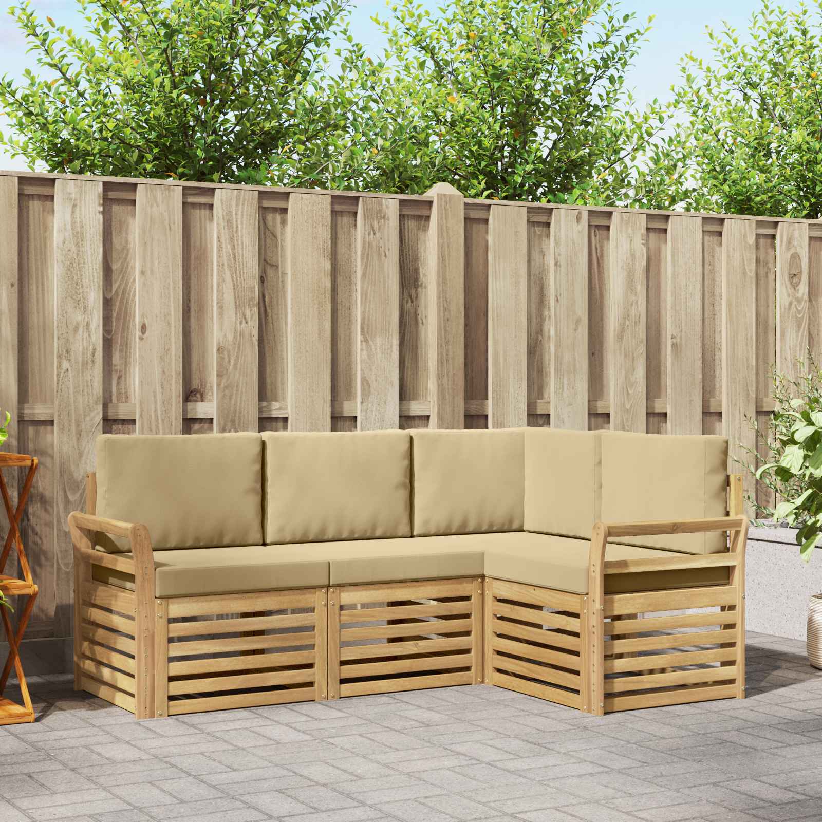 3391758_1.jpg vidaXL Súpravy pohoviek 4 pcs Biela a béžová 190 x 130,5 x 73 cm – Obrázok 1