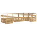 vidaXL Záhradná súprava gaučov 7 pcs Biela – Obrázok 2