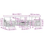 vidaXL Záhradná súprava gaučov 7 pcs Biela a béžová 59 x 59 x 37 cm – Obrázok 8