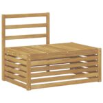 vidaXL Záhradná súprava gaučov 3 Kus Biela 182,5 x 63 x 73 cm – Obrázok 3