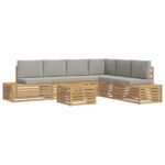 vidaXL Súpravy pohoviek 6 Kus 59 x 59 x 37 cm – Obrázok 2