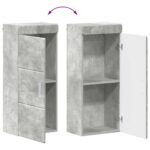 vidaXL Sada kúpeľňového nábytku TULUM 4 pcs Betónová šedá – Obrázok 11