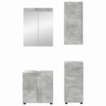 vidaXL Sada kúpeľňového nábytku TULUM 4 pcs Betónová šedá – Obrázok 7