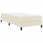 vidaXL Rám postele s matracmi Krémová 80 x 200 cm látka – Obrázok 4