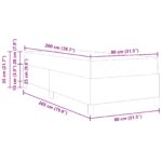 vidaXL Rám postele s matracmi Krémová 80 x 200 cm látka – Obrázok 13