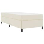 vidaXL Rám postele s matracmi Krémová 80 x 200 cm látka – Obrázok 6