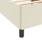 vidaXL Rám postele s matracmi Krémová 140 x 200 cm látka – Obrázok 10