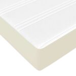 vidaXL Rám postele s matracmi Krémová 140 x 200 cm látka – Obrázok 11