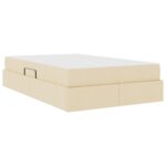 vidaXL Postel s úložným prostorem a matrací Krémová 120 x 190 cm – Obrázok 10