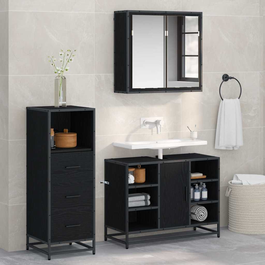 3402491_1.jpg vidaXL Sada kúpeľňového nábytku 3 pcs Staré drevo Kompozitné drevo – Obrázok 1
