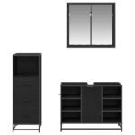vidaXL Sada kúpeľňového nábytku 3 pcs Staré drevo Kompozitné drevo – Obrázok 9