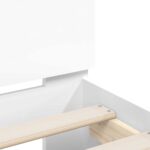 vidaXL Rám postele s LED Biela 137 x 190 cm Kompozitné drevo – Obrázok 9