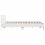 vidaXL Rám postele s LED Biela 193 x 203 cm Kompozitné drevo – Obrázok 7