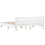 vidaXL Rám postele s LED Biela 193 x 203 cm Kompozitné drevo – Obrázok 8