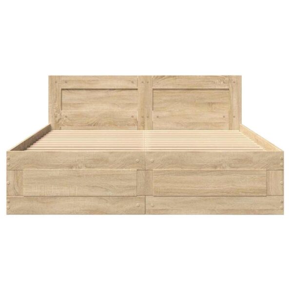 vidaXL Rám postele 2 pcs Sonoma Austrálska Dvojitá (137 x 188 cm) – Obrázok 6