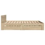vidaXL Rám postele 2 pcs Sonoma Austrálska Dvojitá (137 x 188 cm) – Obrázok 7