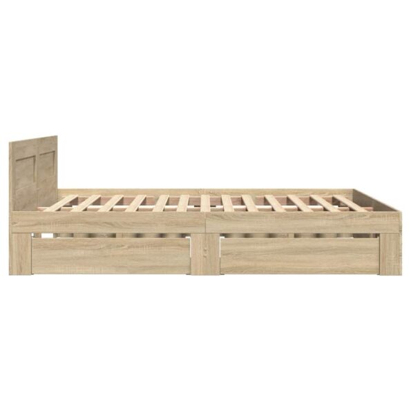 vidaXL Rám postele 2 pcs Sonoma Austrálska Dvojitá (137 x 188 cm) – Obrázok 7