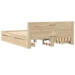 vidaXL Rám postele 2 pcs Sonoma 153 x 203 cm Kompozitné drevo – Obrázok 8