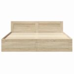 vidaXL Rám postele 2 pcs Sonoma 193 x 203 cm Kompozitné drevo – Obrázok 6