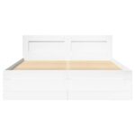 vidaXL Rám postele 2 pcs Biely Austrálska Dvojitá (137 x 188 cm) – Obrázok 6