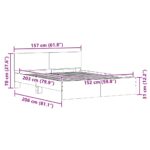 vidaXL Rám postele Sonoma 152 x 203 cm Kompozitné drevo – Obrázok 10
