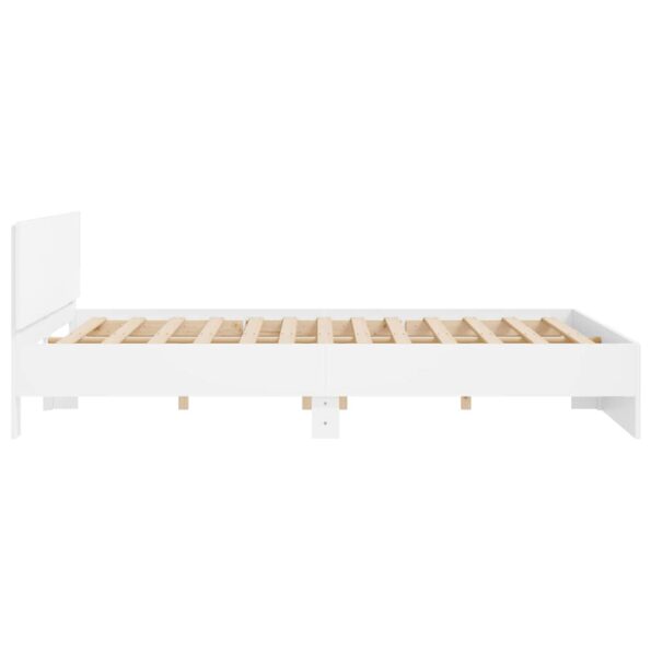 vidaXL Rám postele 2 pcs Biela 193 x 203 cm Kompozitné drevo – Obrázok 6