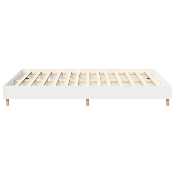 vidaXL Rám postele 2 pcs Biela 152 x 203 cm Kompozitné drevo – Obrázok 6