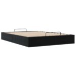 vidaXL Otomanový posteľný rám Čierna 153 x 203 cm Zamat – Obrázok 6