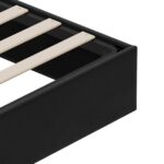 vidaXL Otomanový posteľný rám Čierna King size Zamat – Obrázok 10