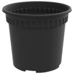 vidaXL Kvetináče 6 pcs Čierna Ø 15 x 12 cm Plast – Obrázok 6