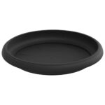 vidaXL Kvetináče 6 pcs Čierna Ø 15 x 12 cm Plast – Obrázok 7