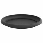 vidaXL Kvetináče 6 pcs Čierna Ø 30 x 25 cm Plast – Obrázok 7
