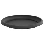 vidaXL Kvetináče 6 pcs Čierna Ø 34 x 28 cm Plast – Obrázok 7