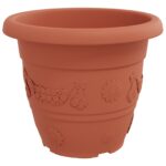 vidaXL Kvetináče 24 pcs Tehlovo červená Ø 39 x 32 cm Plast – Obrázok 6