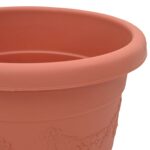 vidaXL Kvetináče 24 pcs Tehlovo červená Ø 39 x 32 cm Plast – Obrázok 8