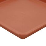 vidaXL Kvetináče 6 pcs Tehlovo červená 38 x 38 x 30 cm Plast – Obrázok 10