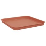 vidaXL Kvetináče 6 pcs Tehlovo červená 38 x 38 x 30 cm Plast – Obrázok 7